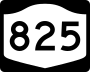 New York State Route 825 marker