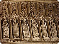 More of Hitch’s carvings on the New College Chapel reredos Photograph courtesy cameliatwo.
