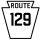 Pennsylvania Route 129 marker