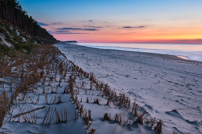 图为位于波兰的婆格学力札海滩（Pogorzelica Beach）。