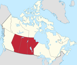 Map of the Prairie Provinces