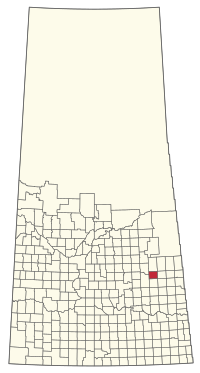 Location of the RM of Invermay No. 305 in Saskatchewan