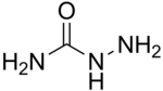 Skeletal formula of semicarbazide