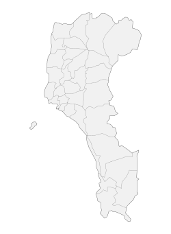Map showing the location of 旭海科研火箭发射场
