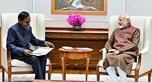 The Chief Minister of Telangana, Shri K. Chandrashekar Rao calling on the Prime Minister, Shri Narendra Modi, in New Delhi on December 26, 2018