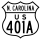 U.S. Highway 401A marker