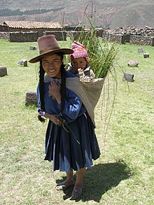An Andean woman and her child.
