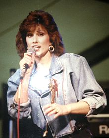 Charly McClain performing at the Martin County Fair in Stuart, Florida, March 9, 1989 (Photo courtesy of Jeff Moore.)
