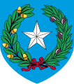Coat of arms of the Republic of Texas, traditional heraldic shield
