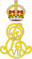 The royal cypher of King Edward VII, using the Tudor Crown
