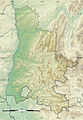 Blank topographic map