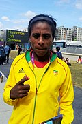 Ethiopian 800m Olympic gold medal winning sprinter Fantu Magiso