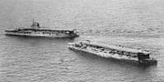 HMS Furious and a half-sister ship