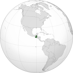 危地马拉的位置（绿色）