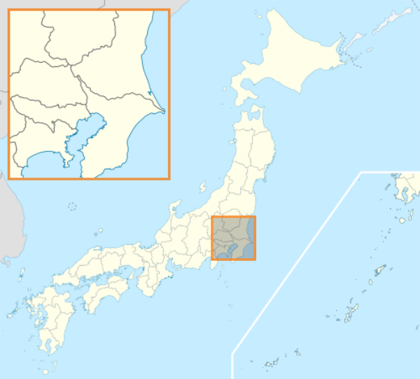 2016年日本职业足球联赛在关东地区的位置