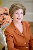 Photographic portrait of Laura Bush