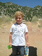 Arab boy with blond hair, Mount Lebanon, Lebanon