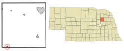 Location in Madison County and the state of Nebraska