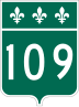 Route 109 marker