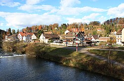 Rikon and the Töss river (November 2009)