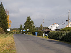 Main road in Stará Rudná