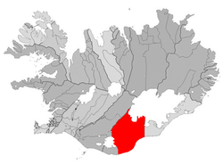 Location of the Municipality of Skaftárhreppur