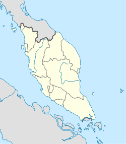 也南新村在马来西亚半岛的位置