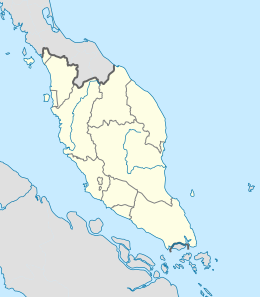 浪中島在馬來西亞半島的位置