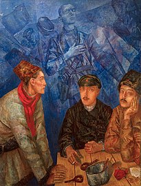 After the battle (Petrov-Vodkin, 1923)