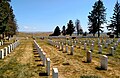 Custer National Cemetery, looking east
