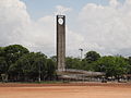 巴西馬卡帕標誌赤道的Marco Zero紀念碑