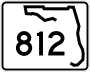 State Road 812 marker