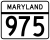 Maryland Route 975 marker