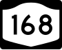 New York State Route 168 marker