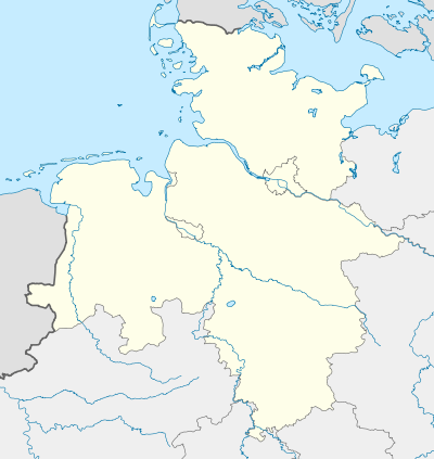 2018年至2019年德国足球北部地区联赛在德国西北的位置