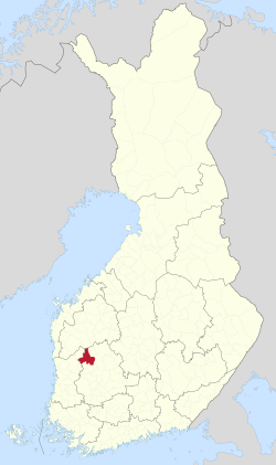 Location of Parkano in Finland