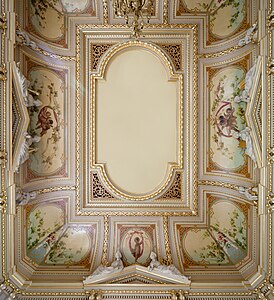 Painted ceiling in Liège, Belgium