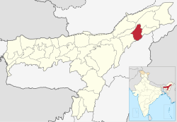 Location in Assam