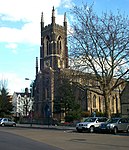 St John's Church with St Peter's and Churchyard Wall and Gates