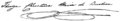 Teresa Cristina's signature