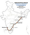 (Santragachi - Mangalore) Vivek Express route map