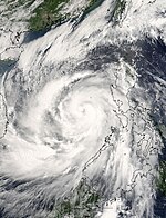 Typhoon Chanchu near its peak intensity