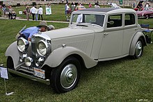 1934 Bentley 3.5 Litre Sports Saloon showing sunroof