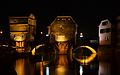 Alte Nahebrücke at night