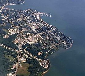 An aerial view of Digby