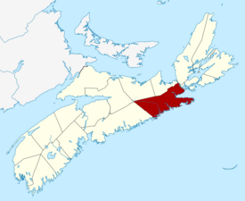 Location of Guysborough County, Nova Scotia