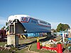 The prototype Tracked Hovercraft, RTV 31, preserved at Railworld.