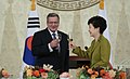 President Bronisław Komorowski with Park Geun-hye (2013)