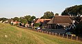 Village along the dike