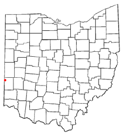 Location of New Paris, Ohio